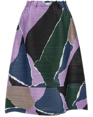Issey Miyake Midi Skirts - Blue