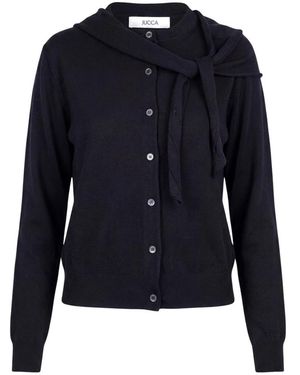 Jucca Truien & Vesten ,Zwart ,Wol Cardigan - Blauw
