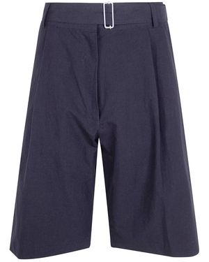 Studio Nicholson Creon Belted Pleated Short - Blauw