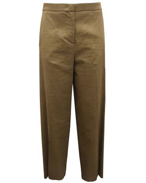 Pinko Cropped Trousers - Green