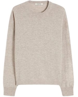 Max Mara Jersey Im Boxy-Schnitt Aus Wolle Und Kaschmir - Natur