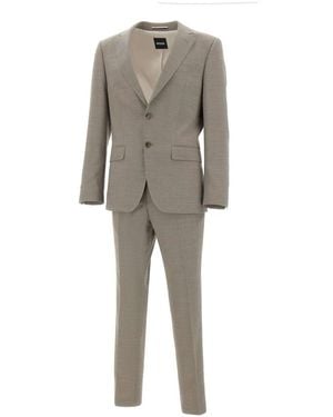 HUGO Single Breasted Suits - Grey