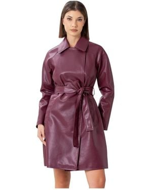 Kocca Trench Coats - Purple