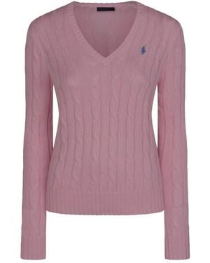 Polo Ralph Lauren V-Neck Knitwear - Purple