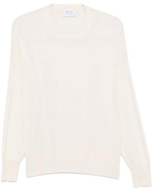 Be You Cashmere Ronde Hals Trui - Wit