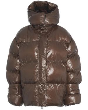 Oval Square Winter Jackets - Marrón