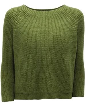 Max Mara Weekend Mohair Blend Sweater Xeno Model - Groen