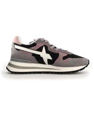 W6yz Graue animal print sneakers heben stil - Schwarz