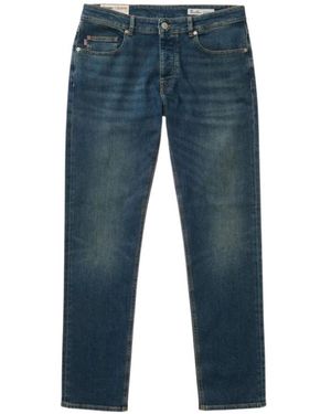 Blauer Straight Jeans - Blue