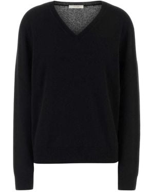 The Row V-Neck Knitwear - Nero