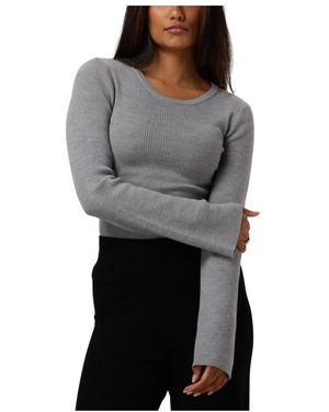 Modström Truien & Vesten ,Grijs ,Wol Hirokimd O-Neck