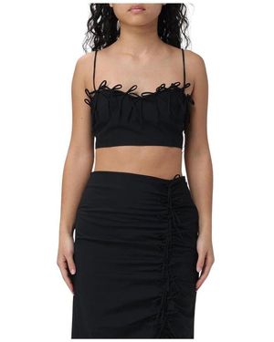 Ganni Sleeveless Tops - Black