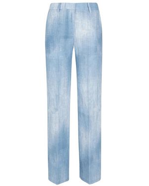 Ermanno Scervino Straight Trousers - Blue