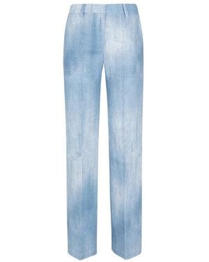 Ermanno Scervino Straight Trousers - Bleu