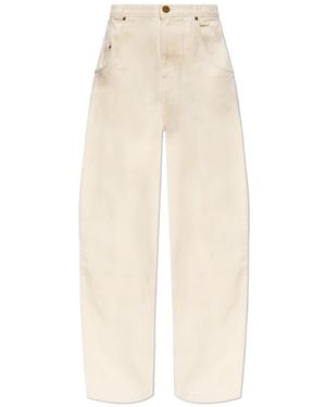 Willy Chavarria Loose-Fit Jeans - Natural