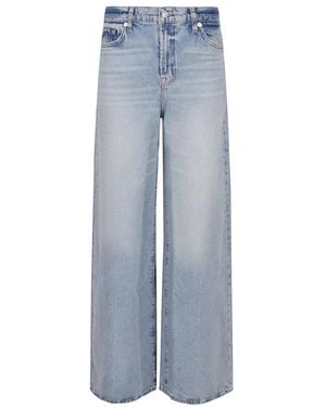 7 For All Mankind Hoge Taille Marie Denim Jeans Blauw