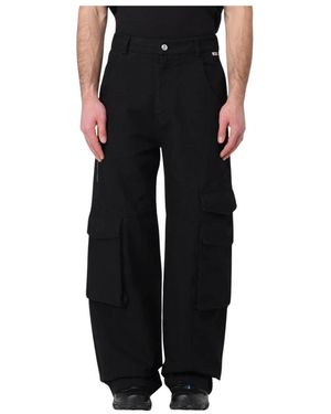Gcds Wide Trousers - Nero
