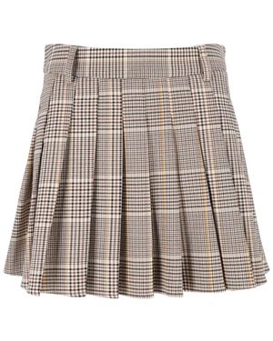 MC2 Saint Barth Rokken ,Veelkleurig ,Polyester Blay Flanellen-Tartan Rok - Meerkleurig