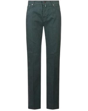 Kiton Straight Trousers - Vert