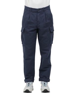 Mason's Straight Trousers - Blue