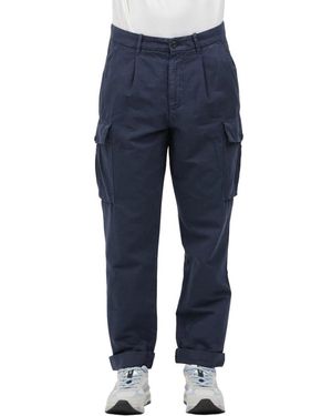 Mason's Straight Trousers - Bleu