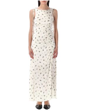 Ganni Maxi Dresses - Bianco