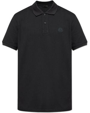 Moncler Polo Mit Logo - Schwarz