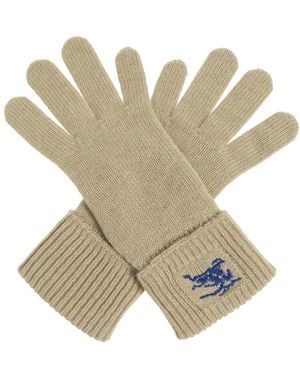 Burberry Equestrian Knight Design Handschoenen - Groen