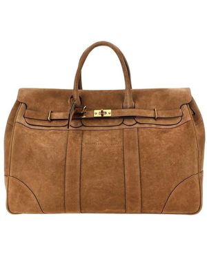 Brunello Cucinelli Elegante Leder-Tote-Tasche - Braun