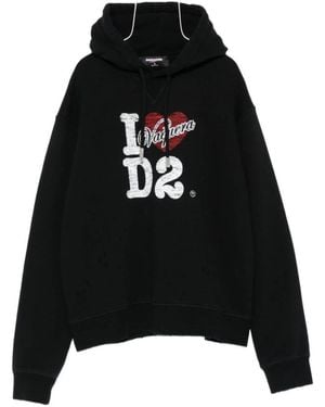 DSquared² Hoodies - Zwart