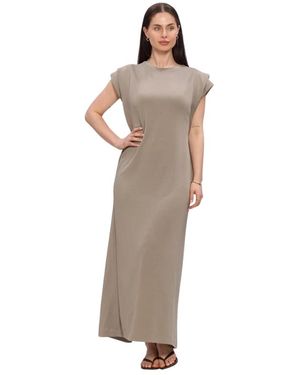 Aimée the Label Kleedjes ,Bruin ,Silvana Maxi Jurk