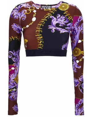 Versace Jeans Couture T-Shirts Und Polos - Lila