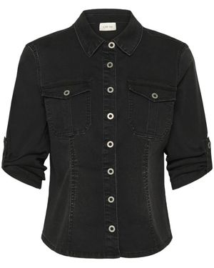 Cream Shirts - Black