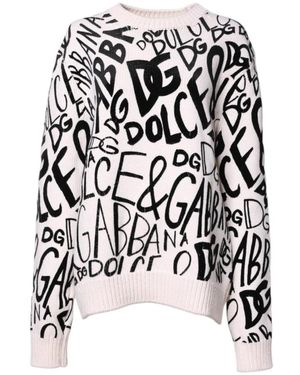 Dolce & Gabbana Dolce Gabbana Logo Gebreide Trui - Zwart