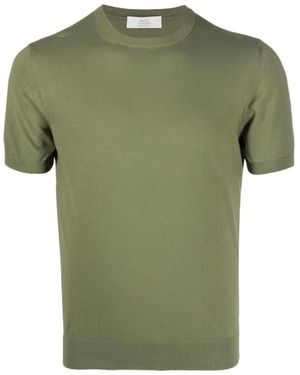 Mauro Ottaviani Olivgrünes baumwoll-t-shirt