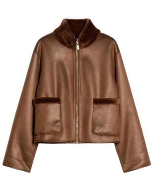 Pennyblack Faux Fur & Shearling Jackets - Marrone