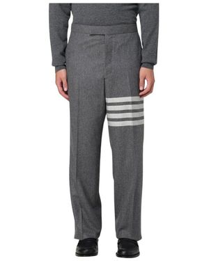 Thom Browne Graue Gestreifte Anzughose
