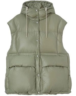 Jil Sander Daunenjacke, stilvolle winterbekleidung - Grün