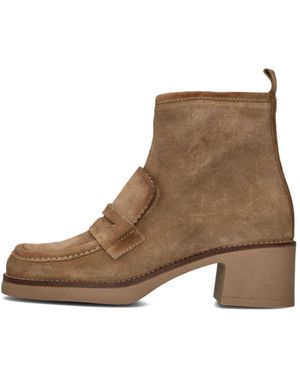 CTWLK Suède Enkellaarsjes Indy - Bruin