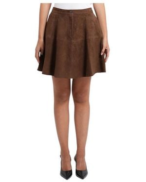 HUGO Leather Skirts - Marrone