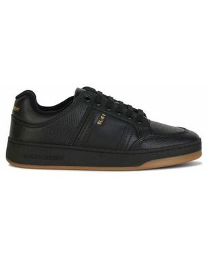 Saint Laurent Schoenen ,Zwart ,Leer Low-Top Sneaker
