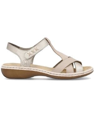 Rieker Flat Sandals - Bianco