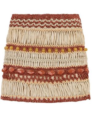 Alberta Ferretti Short Skirts - Natural