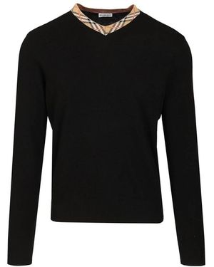 Burberry Maxim Mrn Wollstrick - Schwarz