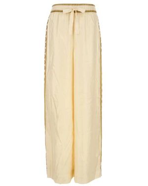 Zimmermann Broeken ,Geel ,Luna Retro Track Pant - Naturel