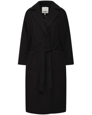 Ichi Belted Coats - Nero
