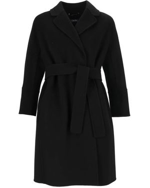 Max Mara Belted Coats - Negro
