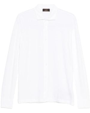 Zanone Overhemden ,Wit ,Katoen Camicia A Maniche Lunghe