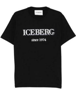 Iceberg Tops ,Zwart ,T-Shirt