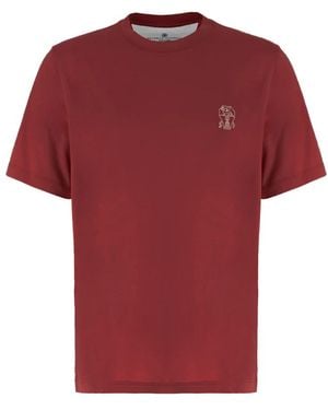 Brunello Cucinelli T-Shirts - Rouge